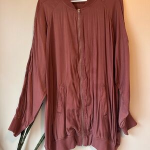 Charlotte Russe Pink Bomber Jacket